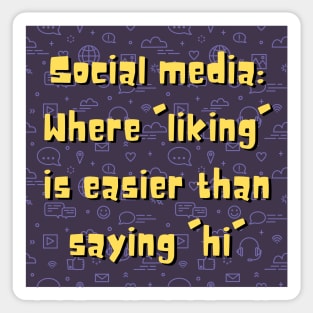 Sarcasm on Social Media - Truth with a Twist Sticker